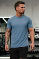 Turbo Regular-Fit Round Neck Dry-fit Shirt In Light Purple
