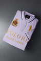 Rph Lren Polo Crown Classic Men's Polo Shirt In Light Purple