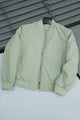 Light Texture Imported Light Weight Jacket In Light Sage
