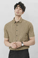 Turbo Smart Structure Comfort Casual Shirt In Light Skin
