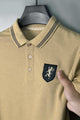Grdno Square Texture Men's Polo Shirt In Navy Blue