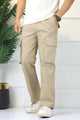 Turbo 'Hexa-Pocket' Field Ready Loose Bottom Cargo Trouser In Light Skin