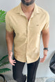 Turbo Creamline Striped Comfort Casual Shirt In Light Skin