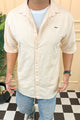 Turbo Knit Craft Crochet Casual Shirt In Light Skin