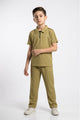 Turbo Retreat Relaxed Zipper Style Younger Kids Co-Ord Set In Light Skin
