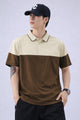 Turbo Color-Blocked Panel Style Men's Polo T-Shirt