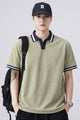 Turbo Cmpus Sutra V-Neck Imp Silk Polo Shirt In Light Skin