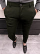 Super Elastic Slim Cotton Pant in Olive