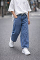 Turbo Elastic Waistband Jeans For Boys