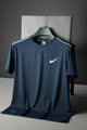 Nke Miler Breathe Slub Dry-Fit Tee In Dark Blue