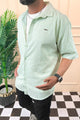 Turbo Textured Champ Casual Shirt In Mint Green