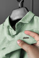 Turbo Dobby Textured Long Sleeve Cotton Casual Shirt