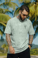 Elite Casualwear Contrast Mens T-shirt In Mint Green