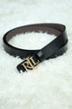 Raph Luren Metal Alloy Automatic Buckle Branded Belt