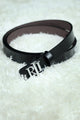 Raph Luren Metal Alloy Automatic Buckle Branded Belt