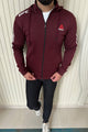 Reebk UFC Walkout Training Hood Style Men Zipper Upper In Maroon
