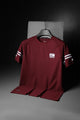 Nke Just Do It Raglan Sleeves Imp Dry-Fit Tee In Maroon