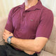 Turbo Minimalist Design Half Sleeve Casual Shirt In Plum