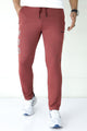 TRB Performance Vision Workout Men's Dryfit Trouser In Maroon