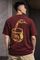 Turbo Urban Equation Men's Oversize Tee In Maroon
