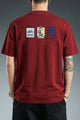 Turbo Urban Grind Round Neck Tee In Maroon