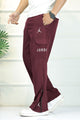 Jrdn 'Flare-Zip' Tactical Cargo-Style Micron Sportswear Trouser In Plum
