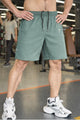 Oversized  Fashion Streetwear Sports Gym Shorts In Moss Green