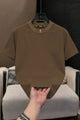 Plain Cotton Lycra Round Neck Tee