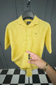 Turbo Artistic Touch Comfort Casual Shirt In Mustard Yellow
