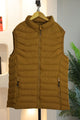 Hollow Padded Imported Men's Gilet In Mustard Yellow