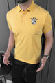 Turbo Bostn Cltics Team Men's Polo Shirt In Mustard Yellow