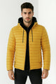 Winter Warmer Lining Padded Imported Puffer Jacket In Mustarad Yellow