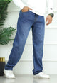 Turbo Denim Men's Iconic Baggy Jeans In Navy Blue