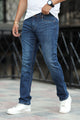Classic Slim Fit Turbo Jeans In Navy Blue