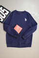 Rph Lren Neck Adele Round Neck Imported Men's Sweatshirt In Navy Blue
