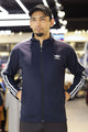 Adds 3-Stripes Signature Men Zipper Upper In Navy Blue