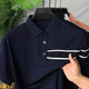Turbo Essential Apparel Men's Polo Shirt In Navy Blue
