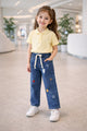 Turbo Drawstring Denim Jeans For Girls