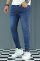 Citywave Edge Turbo Ankle Fit Jeans In Navy Blue