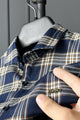 Turbo Tattersall Checkered Long Sleeve Cotton Casual Shirt