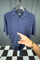 Turbo Premium Lightweight Half Sleeve Casual Shirt In Navy Blue