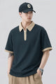 Turbo Zip-Up Neckline Design Men's Polo T-Shirt
