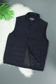 Sleeveless Reversible Perashoot Imported Men's Gilet In Navy Blue