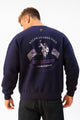 Rph Lren Neck Adele Round Neck Imported Men's Sweatshirt In Navy Blue