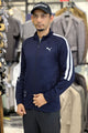 Pma Blaster Strength Training Men Zipper Upper In Navy Blue