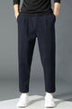 Turbo High Rise Pleated Waffle Pattern Loose Bottom Trouser