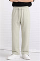 Men's Blended Relax Fit Loose Bottom Trouser In Off White