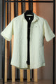 Turbo Lining  Champ Casual Shirt In Off White