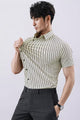 Turbo Refined Lines Comfort Casual Shirt In Off White