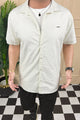 Turbo Creamline Striped Comfort Casual Shirt In Off White